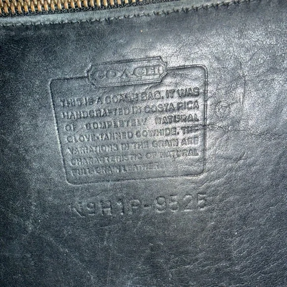 🖤 Vintage Coach Stewardess Crossbody Bag | Black |9525 | 2001 | Costa Rica - Picture 3 of 11